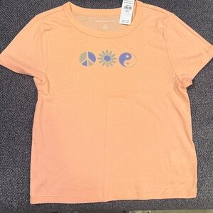 American Eagle Outfitters Coral Symbol Tee